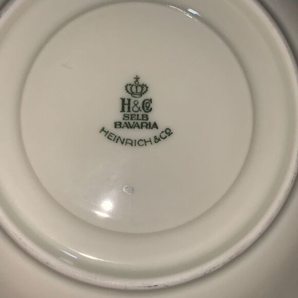 Vintage 1930’s Selb Bavaria Heinrich & Co Tea Cups and Saucers 4 - Picture 8 of 14